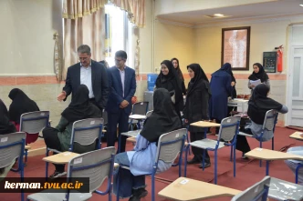 بازدید سرزده ریاست دانشگاه ملی مهارت از محل برگزاری امتحانات پایان ترم دانشجویان آموزشکده الزهرا(س) مشهد